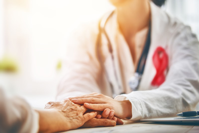 Doctor With Patient Breast Cancer Screening